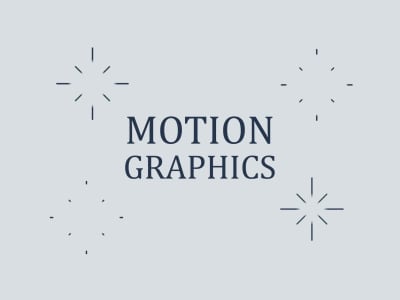 Motion graphics title or logo animation