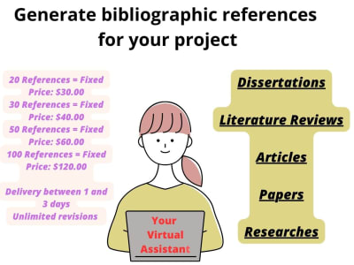 Bibliographic references for your project