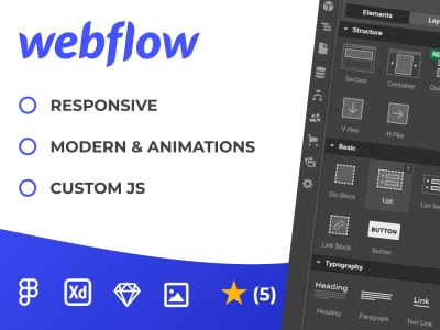 An expert Webflow Developer to design a Webflow Website | Figma to Webflow