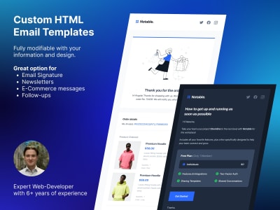 An HTML email template from any design | Upwork