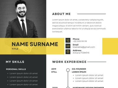 Professional resume with cover letter