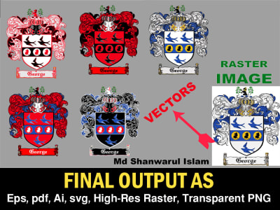 Redraw, vector trace, or recreate your logo or image perfectly