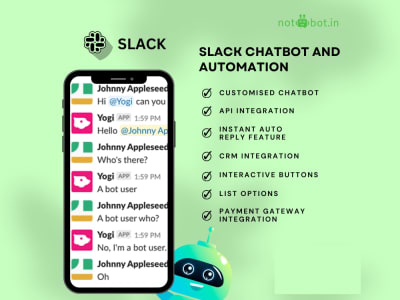 Slack Chatbot, Automation & Integrations using Slack APIs | Upwork
