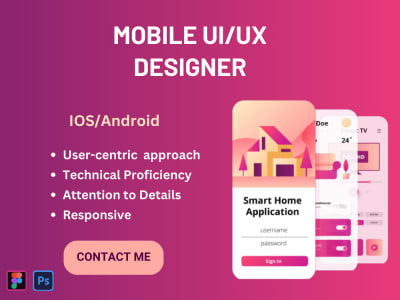Get mobile app ui / app ui design / mobile ui ux designer in Figma | Upwork