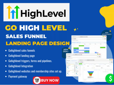 Go High Level (GHL), Website, Landing Page, Automation, Sales funnels