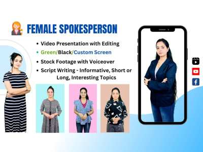 Spokesperson video with editing