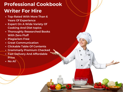 Professionally written cookbook on any diet/appliance