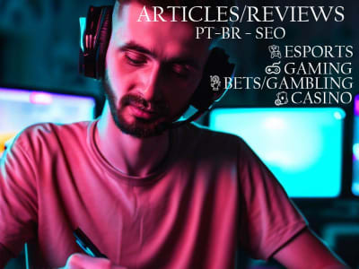 Articles and SEO reviews about eSports, betting, casinos and gaming (PT-BR)