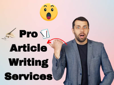 Professional Article Writing Services on Upwork | Upwork