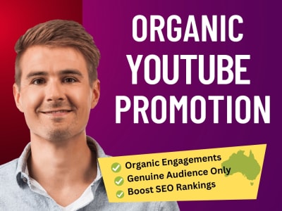 Organic youtube video promotion for more views