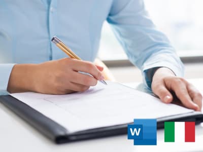 Professional editing & proofreading of a text in Italian