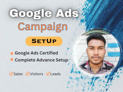 Google Ads account set up, PPC campaign setup manage Upwork