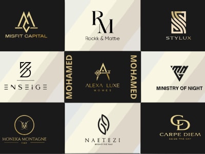 Modern minimalist logo, flat logo, Custom logo design for your business ...