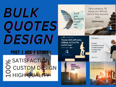 Bulk quote design poster to maintain your social media content calendar