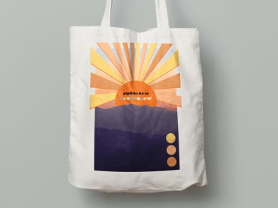 Minimalist tote bag design