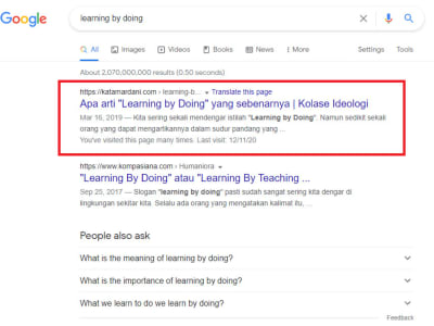 An impactful Indonesian SEO Article