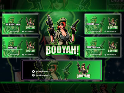 The best twitch overlay package and logo design for your stream.