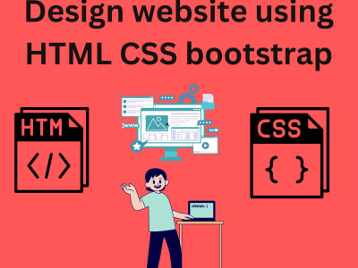 Create a webpage using html css bootstrap | Upwork