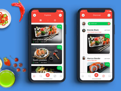Uber taxi booking app, restaurant food delivery ordering app | Lyft