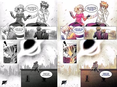 Digital illustration for your anime and manga page/book