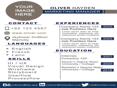 Shortlisted professional print-ready cv and resume designs.