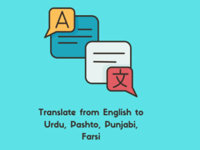 Pashto, Dari, Farsi, Urdu, Punjabi, Translator, Proofreader