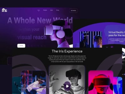 A smooth scrolling one-page responsive website UI design | Upwork