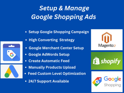 Google Shopping Ads Setup, High ROI Shopping Ads & Shopping Ads Management