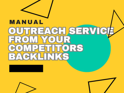 Manual Outreach Backlinks from your Competitor's links