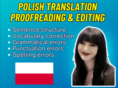 Proofread and edit polish text by native speaker