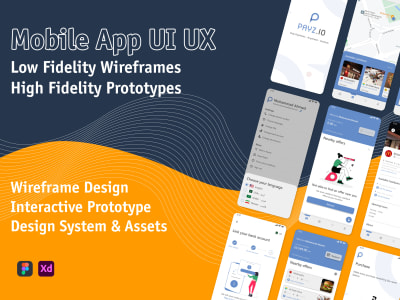 Mobile app UI UX Figma designer for wireframe and prototype design