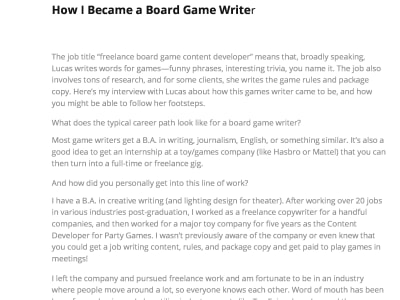 Content writing and translation