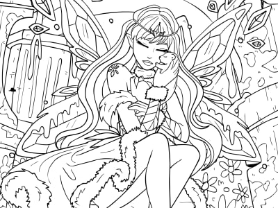 An amazing illustration for your coloring book!