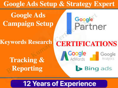 Google Ads Expert, Google Ads PPC, Google Ads Consultant, Certified Expert