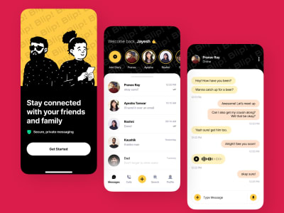 Real-time chat application for iOS & Android