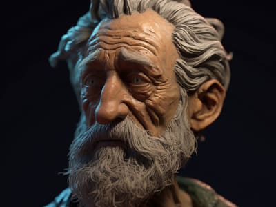Realistic 3d sculpting,Sculptural Art,Miniatures, for 3d printing