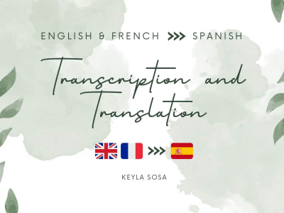 Quality English and French LITERARY TRANSLATION into SPANISH