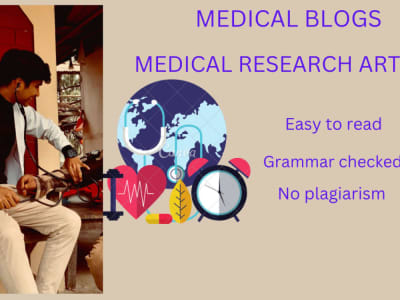 A medical health related content articles. | Upwork