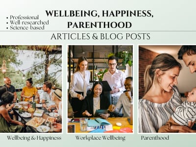 An expertly crafted and original article or blog post on wellbeing
