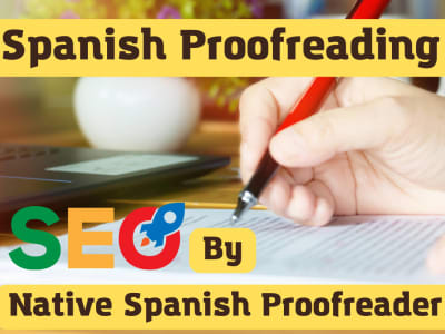 Spanish Proofreading By Native Spanish Proofreader, Spanish Language Expert