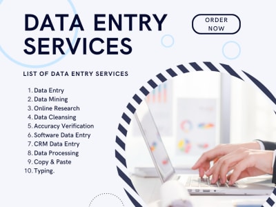Data Entry, Data Mining, Data Cleansing, Copy Paste and Typing Services
