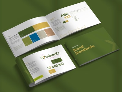 Modern minimalist logo design and brand style guide, brand guidelines