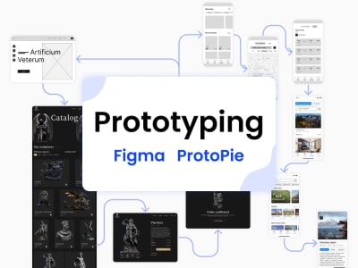 Interactive prototype in Figma or ProtoPie for your app or website | Upwork