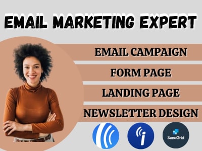 Email marketing campaign form page newsletter via SendGrid iContact Aweber