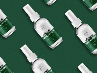 Professional and eye-catching spray bottle labels