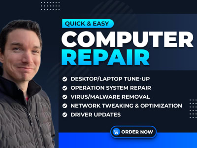 A tuned-up computer free of malware & viruses within 24 hours