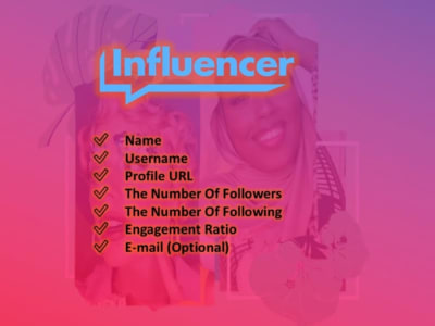 Instagram Influencers, TikTok, YouTube, Linkedin and Facebook Influencers