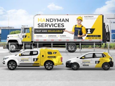 Outstanding van wrap Design or mockup for your car, truck, van, food truck
