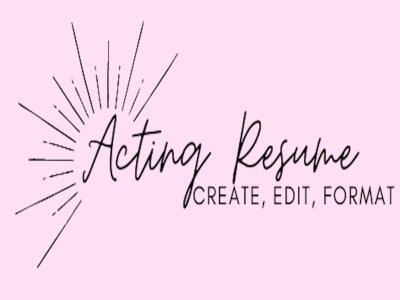 A clean, modern resume for Actors