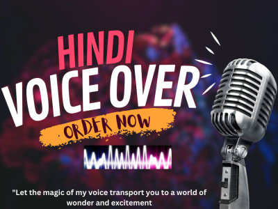 A high-quality Hindi female voice-over, Hindi female voice actor